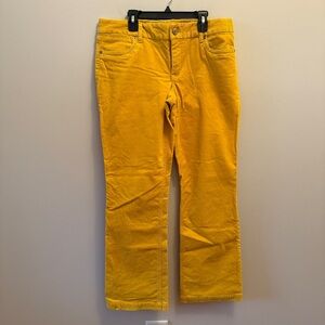 J.Crew Corduroy Favorite Fit Pants Gold Women’s Size 8 Short